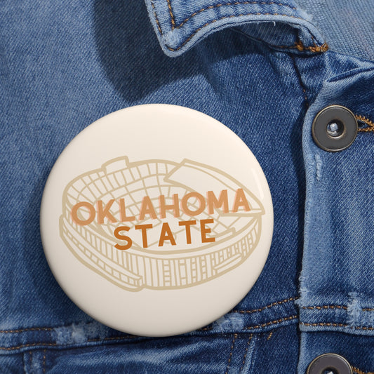 "OKLAHOMA STATE"  Pin Buttons