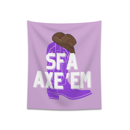 "AXE 'EM " Printed Wall Tapestry