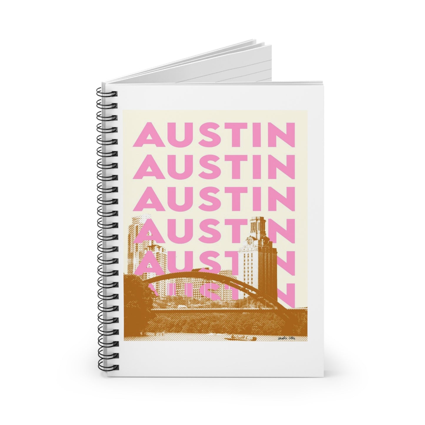 "AUSTIN" Spiral Notebook - Ruled Line