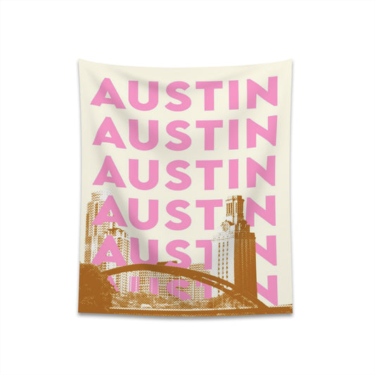 "AUSTIN " Printed Wall Tapestry