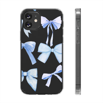 "Blue bow " Clear Cases