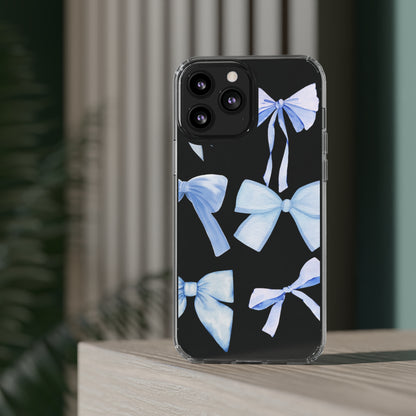 "Blue bow " Clear Cases