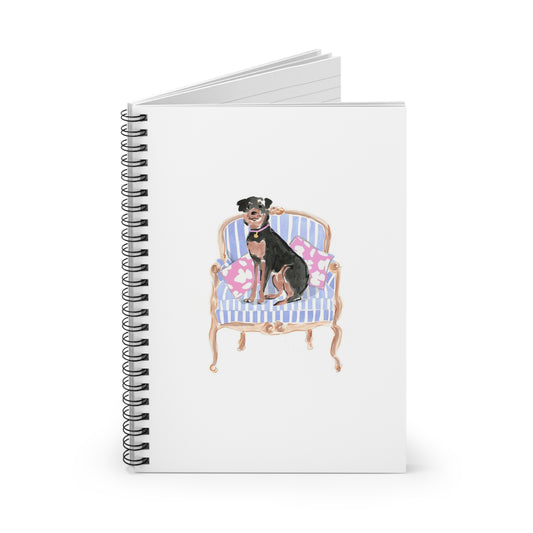 "CLASSY PUP" Spiral Notebook - Ruled Line