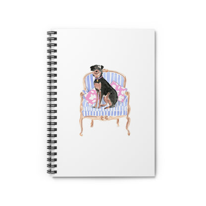 "CLASSY PUP" Spiral Notebook - Ruled Line
