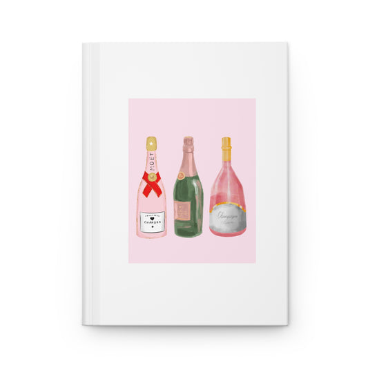 "PINK CHAMPAGNE" Hardcover Journal Matte