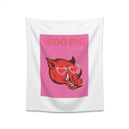 "WOO PIG" Printed Wall Tapestry
