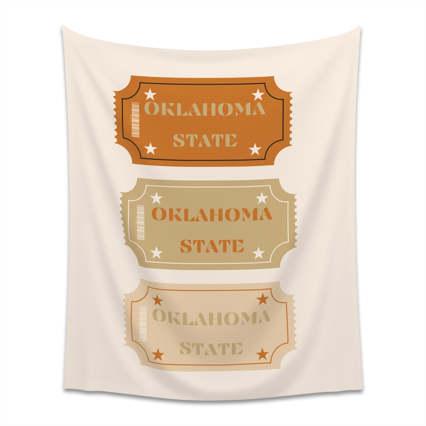 "OKLAHOMA STATE" Printed Wall Tapestry