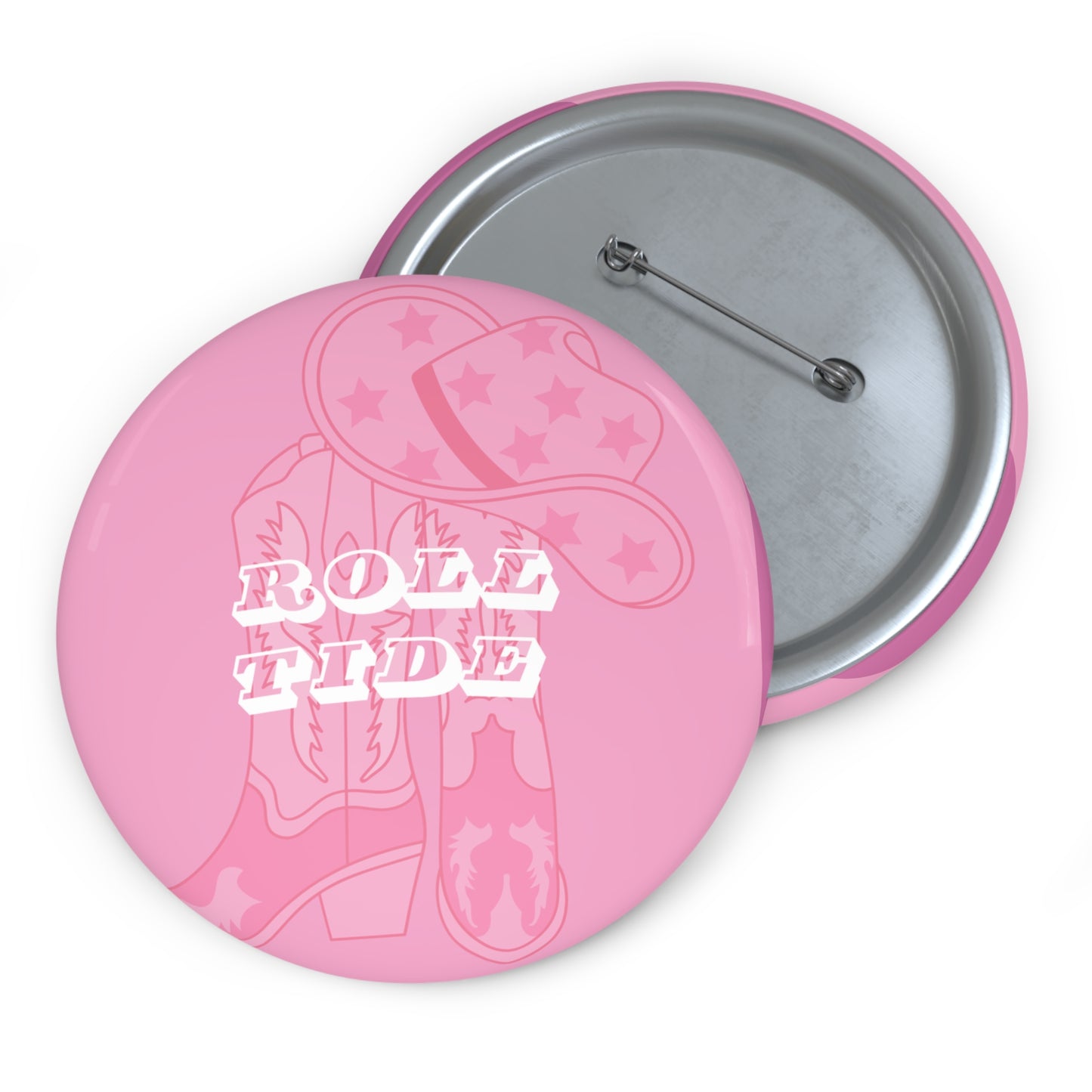 "ROLL TIDE PINK " Pin Button