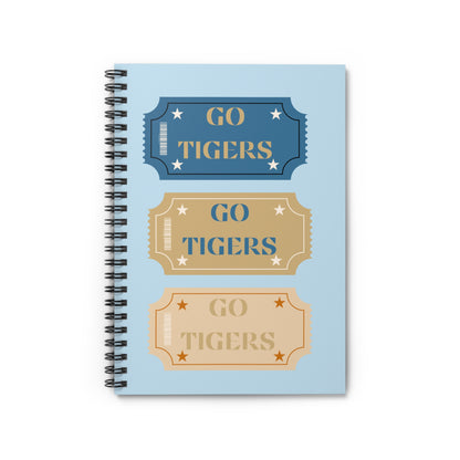 "GO TIGERS" Spiral Notebook - Ruled Line